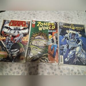 Zombie World, Chapel & SeaQuest Comic Lot